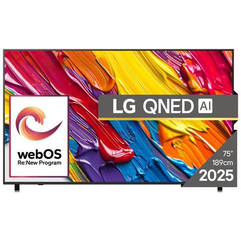 QNED AI 75QNED84A3C TV 190,5 cm (75") 4K Ultra HD Smart TV Wi-Fi Nero - Foto 1