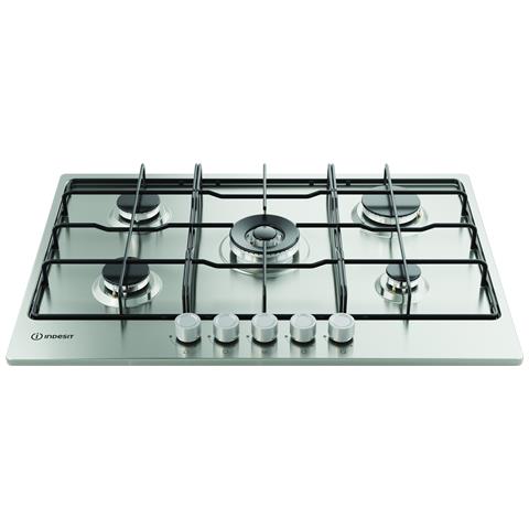 THP 752 W /IX /I 1 piano gas inox 75cm 5 fuochi bruciatore doppia corona griglie smaltate - Foto 6