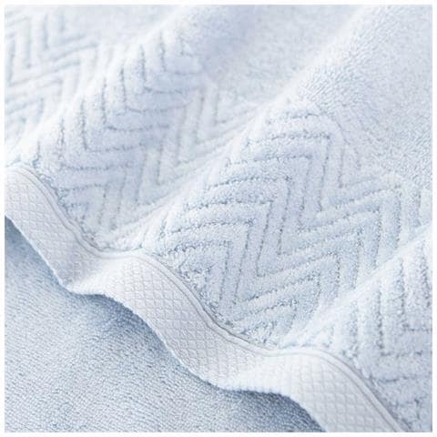 Asciugamano Toscana 70x140 cm 450 g /m² azzurro - Lussuoso, antibatterico, morbido - Foto 9