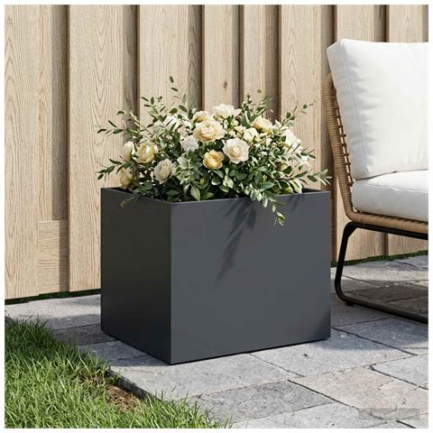 Vaso da giardino Antracite 40 x 30 x 30 cm - Foto 2