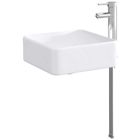 Set di mobili per il bagno Bianco Lucido Legno ingegnerizzato - Foto 2