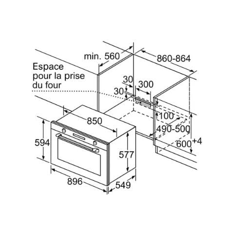 Forno Elettrico da Incasso iQ500 VB578D0S0 Capacità 112 L Multifunzione Ventilato Potenza 4200 W Colore Nero - Foto 8