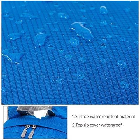 30l Leggero Packable Zaino Water Resistant Escursionismo Daypack Piccolo Viaggio Zaino Pieghevole Di Campeggio Sacchetto Esterno (blu Scuro)  - Foto 4