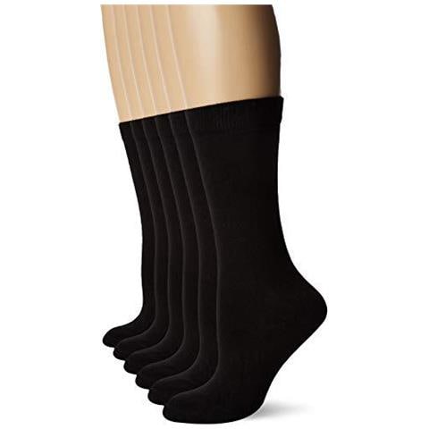 Bamboo Calzini Di Fm Di Londra Donne Nero (black 01) Un Formato (formato Uk 4-8 Eu 37-42) (confezione Da 6)  - Foto 1