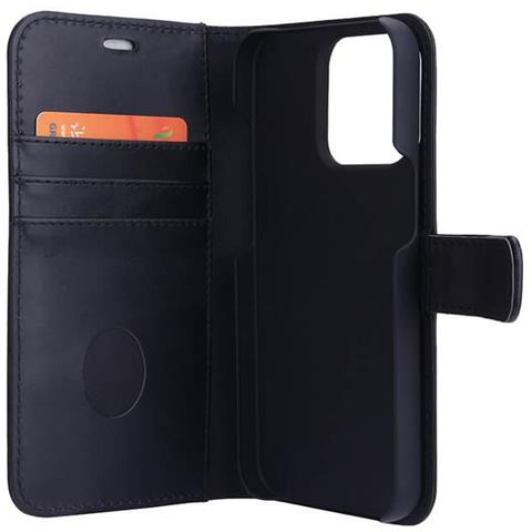 Custodia Per Cellulare Con Protezione Dalle Radiazioni Custodia Magnetica In Pelle Per Iphone 13 Pro 2in1 Rfid Nera - Foto 2