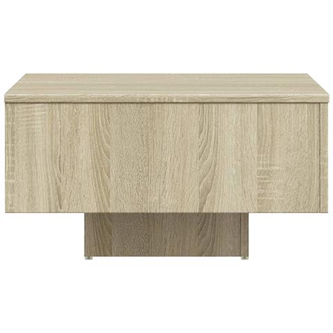 Tavolino Salotto Rovere Sonoma 60x60x31,5 cm Legno Multistrato - Foto 2