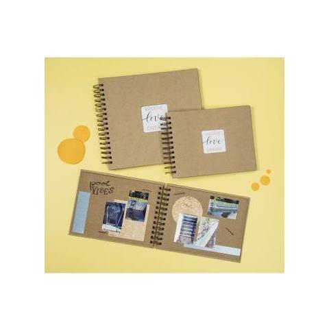 Craft album fotografico e portalistino Marrone 40 fogli 10 x 15 Rilegatura a spirale - Foto 2