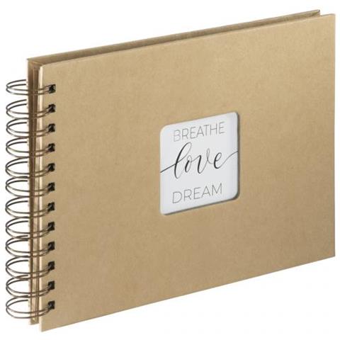 Craft album fotografico e portalistino Marrone 40 fogli 10 x 15 Rilegatura a spirale - Foto 1