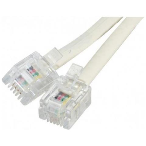 Connect 925600 Cavo Telefonico 15 M Bianco - Foto 1