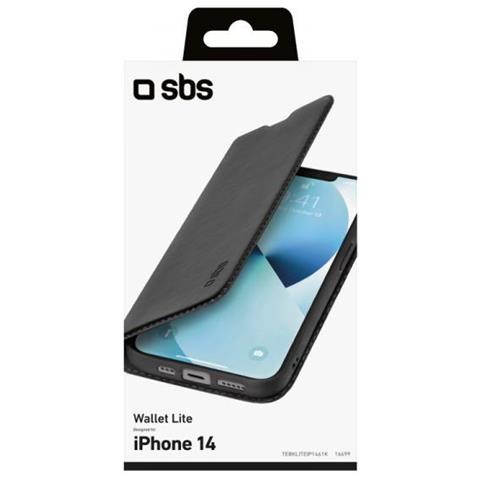 Tebkliteip1461k Custodia Per Cellulare 15,5 Cm (6.1"") Custodia A Borsellino Nero - (Tebkliteip1461k Wallet Lit Iphone 14)  - Foto 2