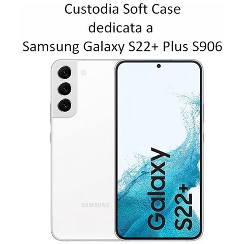 Custodia Tpu Silicone Cover Soft-case Per Samsung Galaxy S22+ Plus S906 Black - Foto 2