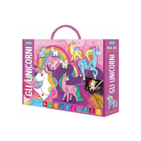 Gli Unicorni. Mega Box Arts &amp. Crafts. Ediz. A Colori. Con Prodotti Vari - Foto 1