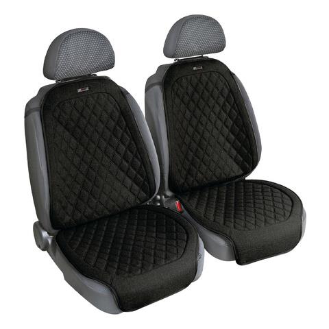 Venice, Coppia Coprisedili Anteriori In Fresco Tessuto Tekno-lino Di Poliestere - Nero - Foto 1