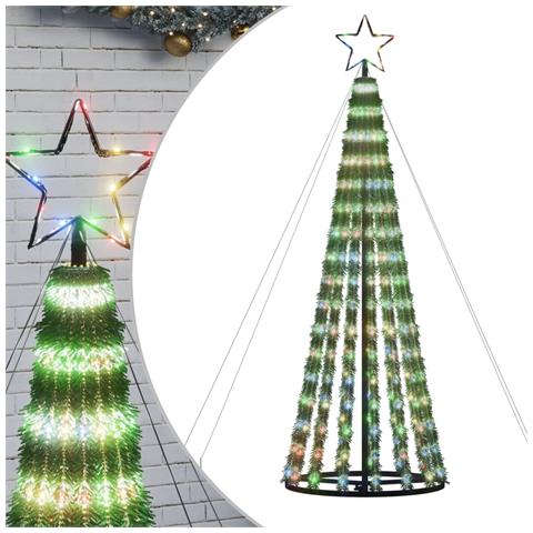 Illuminazione Albero di Natale a Cono 275LED Colorato 180cm - Foto 1