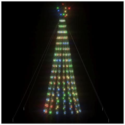Illuminazione Albero di Natale a Cono 275LED Colorato 180cm - Foto 2