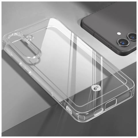 Cover Per Samsung Galaxy S24 Plus Antishock Rigida Bordi Rialzati, Trasparente - Foto 2