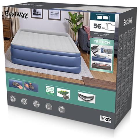 Materassino Gonfiabile 203 X 193 X 56 Cm - Foto 3