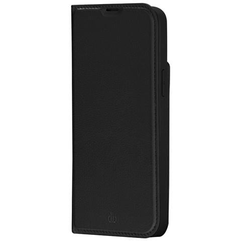 Custodia Per Iphone 14 Plus Modello Oslo In Pelle Vegan Con Portacarte, Nero - Foto 1