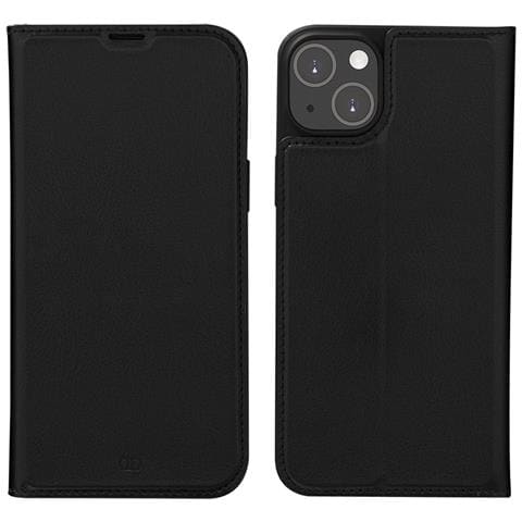 Custodia Per Iphone 14 Plus Modello Oslo In Pelle Vegan Con Portacarte, Nero - Foto 4