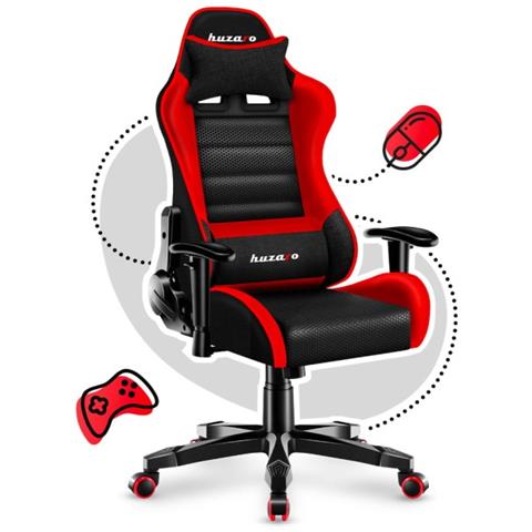 Ranger 6.0 Sedia per gaming universale Seduta a dondolo (culla) Nero, Rosso - Foto 2