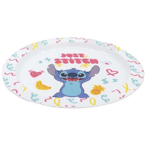 Piatto Microonde Per Bambini Con Decorazione Just Stitch Collezione Palms, Bianco - Foto 2