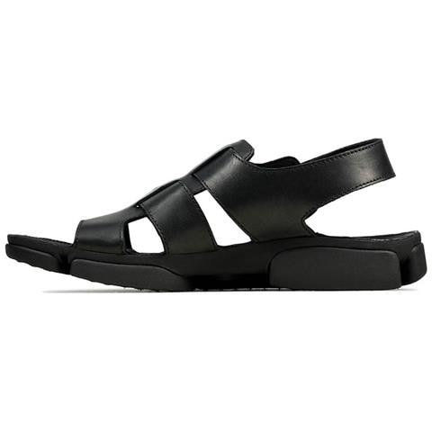 Tri Cove Sky Sandali Da Uomo In Pelle Nera Con Cinturino In Velcro 41,5 - Foto 2