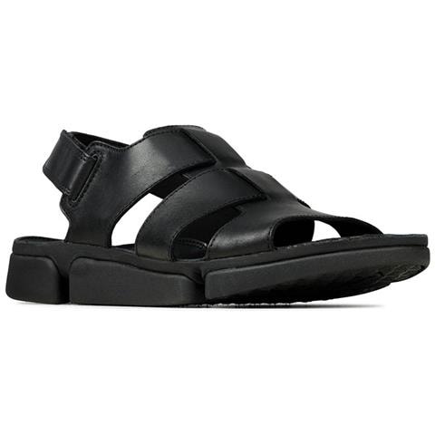 Tri Cove Sky Sandali Da Uomo In Pelle Nera Con Cinturino In Velcro 41,5 - Foto 3