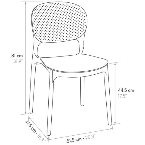 Lite - Sedia Di Design Moderno In Polipropilene - Foto 4