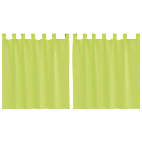 Tende In Voile Con Linguetta 2 Pz Verde Mela - Foto 1