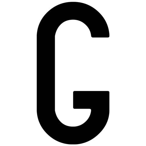 Busta 10 Lettere Adesive ''g'' Per Targa Ripetitrice - Foto 1