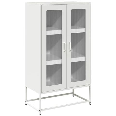 Credenza Bianca 68x39x123 Cm In Acciaio - Foto 2