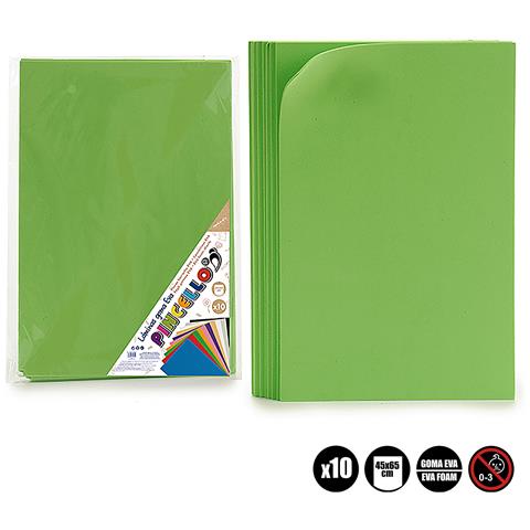 Set Di 10 Fogli In Gomma Eva 45x65 Cm. - Foto 1