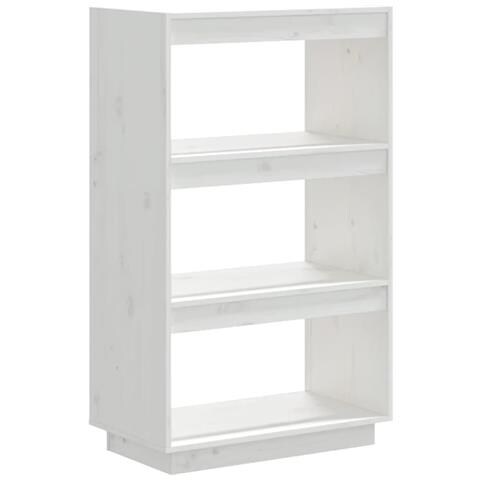 Libreria /divisorio Bianco 60x35x103cm In Legno Massello Di Pino - Foto 1