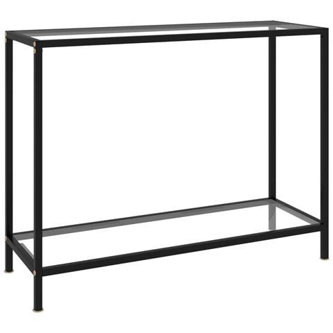 Tavolo Consolle Trasparente 100x35x75 Cm In Vetro Temperato - Foto 2