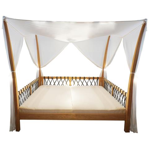 Levante - Gazebo Letto In Teak Con Cuscini - Foto 1