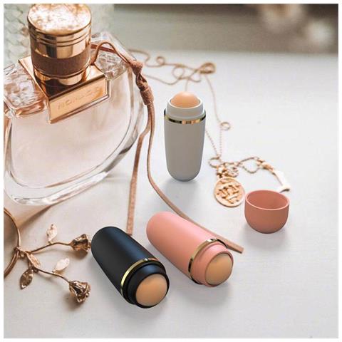 Rullo Assorbente In Pietra Vulcanica Per Opacizzare La Pelle Del Viso Pink - Foto 5