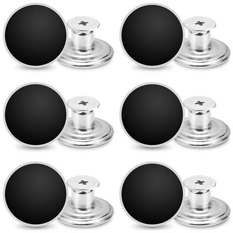 Bottoni Di Ricambio Per Jeans Neri Con Cacciavite (confezione Da 12) - Foto 1