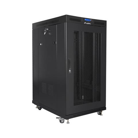 Lanberg FF01-8022-23BL, Rack indipendenti, 22U, 1200 kg, Lucchetti, Griglie, Rotelle - Foto 2