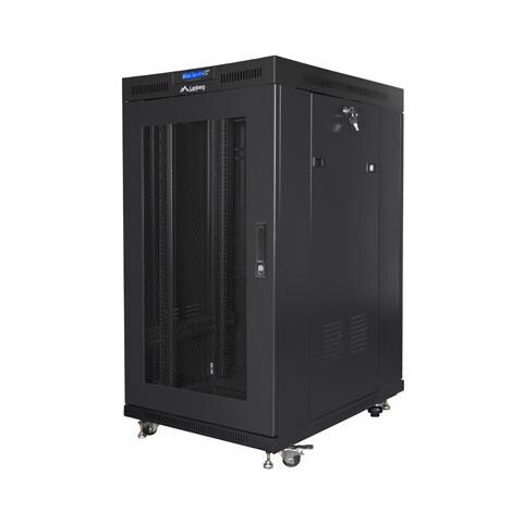 Lanberg FF01-8022-23BL, Rack indipendenti, 22U, 1200 kg, Lucchetti, Griglie, Rotelle - Foto 1