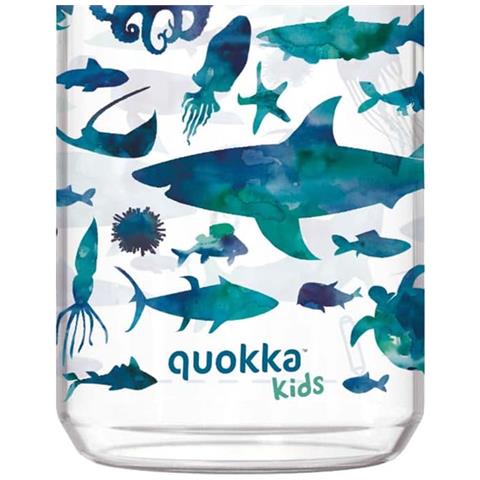 Borracca Per Bambini 430ml Modello Ice Kids Motivo Animali Marini Con Cinghia, Blu - Foto 5