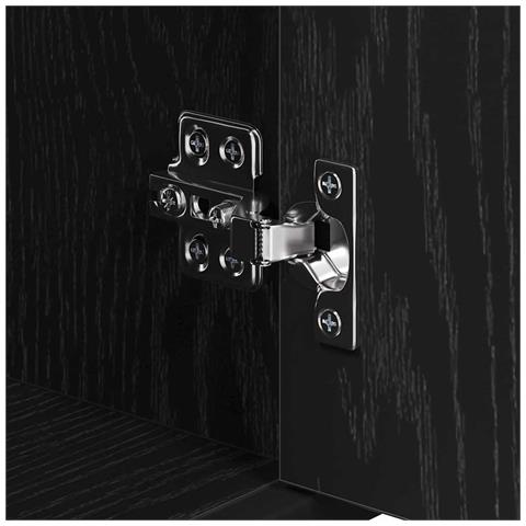 Mobile da Bagno con porta Rovere nero 35 x 37.5 x 188.5 cm - Foto 9