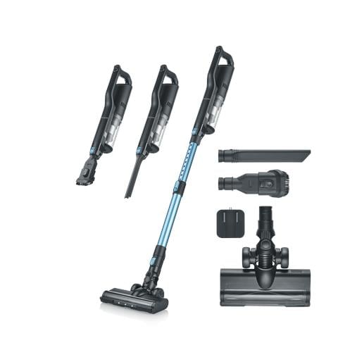 Scopa Elettrica HV 7151 Capacità 0.5 L Senza Sacco Potenza 300 W Colore Nero Blu Argento - Foto 2