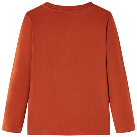 Maglietta da Bambino Maniche Lunghe Ruggine Chiaro 140 - Foto 2