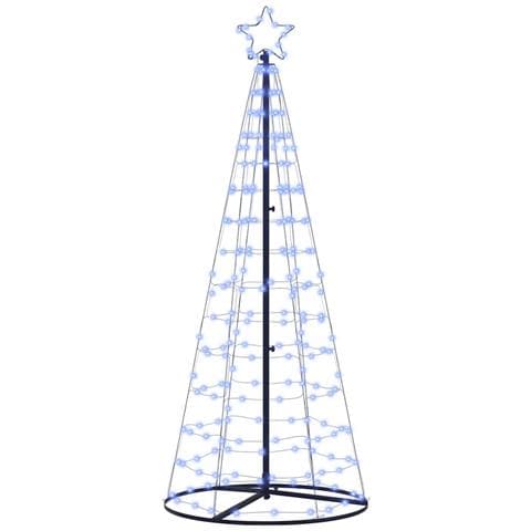 Albero di Natale LED con 390 LED con supporto Blu 250 cm Ferro - Foto 1