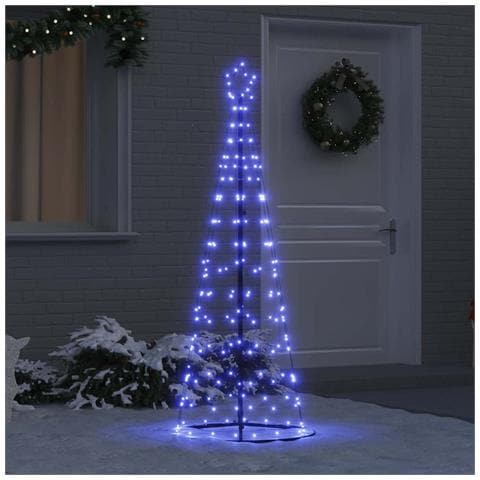 Albero di Natale LED con 390 LED con supporto Blu 250 cm Ferro - Foto 2