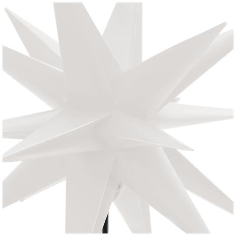 Luci di Natale con Picchi e LED 3 pz Pieghevoli Bianche 57 cm - Foto 9