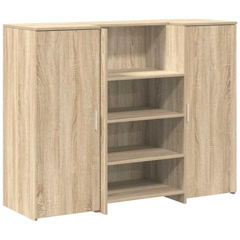 Banco Reception Rovere Sonoma 135x50x103,5 cm Legno Multistrato - Foto 1