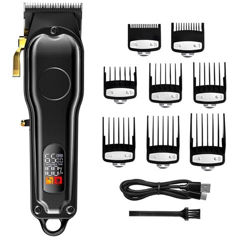 Tagliacapelli Professionale Senza Fili Con Display Led, Ricarica Usb-c E 8 Pettini Guida - Foto 1