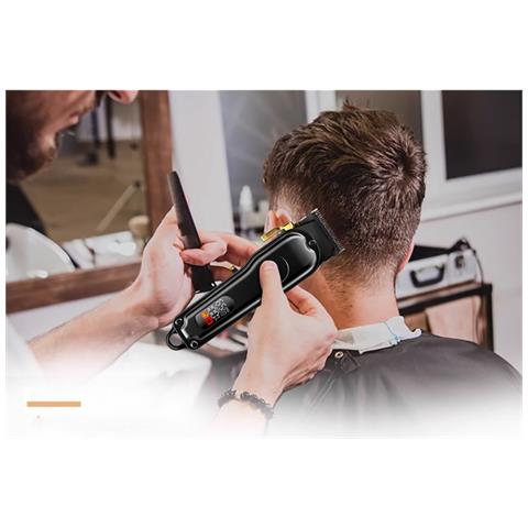 Tagliacapelli Professionale Senza Fili Con Display Led, Ricarica Usb-c E 8 Pettini Guida - Foto 7