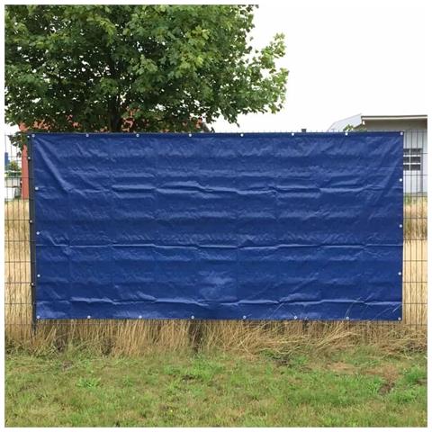 Telo Per Recinzione Cantiere Blu 160g /m² - 1.76x3.41m Privacy E Protezione - Foto 2